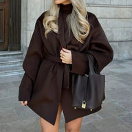 Mary Oversized Wickelmantel mit Gürtel
