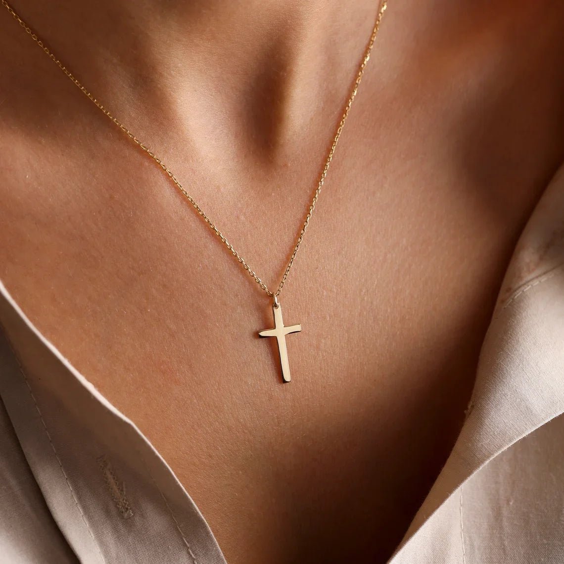 ZEYA - Melinda Cross Pendant Necklace