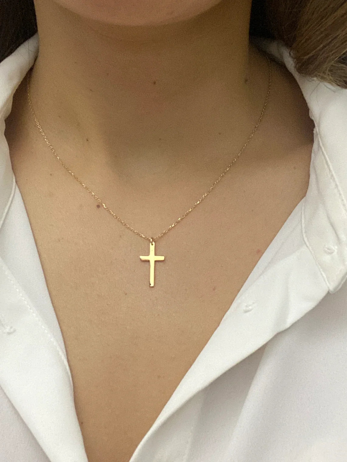 ZEYA - Melinda Cross Pendant Necklace