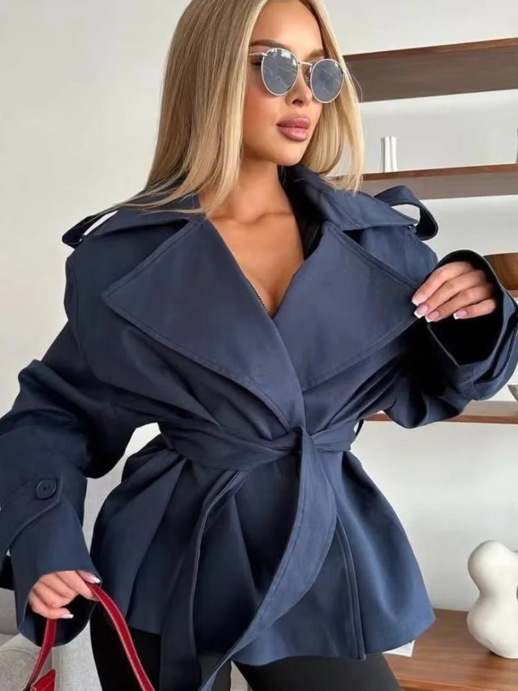 ZEYA - Melody Crop Trench Coat