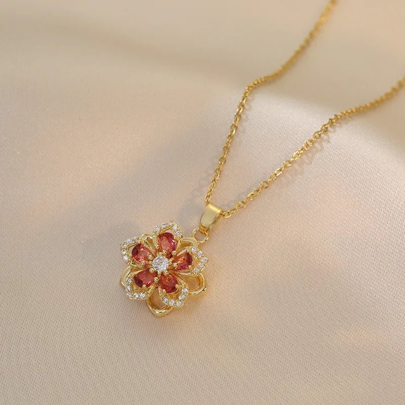ZEYA - Mia Flower Pendant Necklace