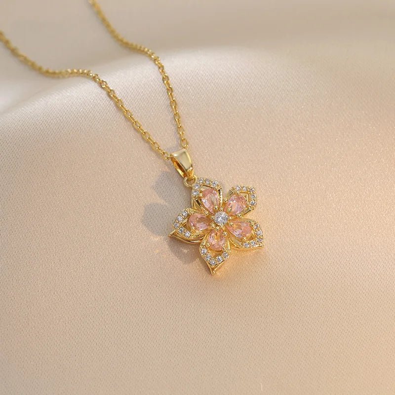 ZEYA - Mia Flower Pendant Necklace
