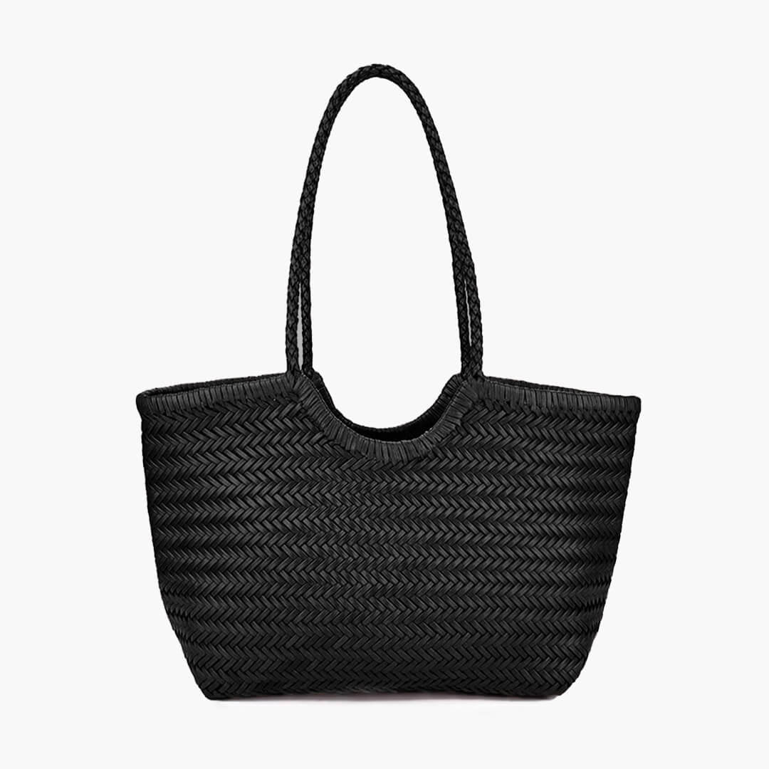 ZEYA - Mica Woven Faux Leather Bag