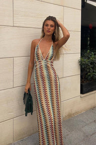 Mila Strick-Häkel Sweaterkleid