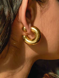 Milena Chunky Creolen Ohrringe