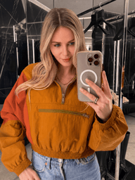 Helena Half-Zip Windbreaker Jacke