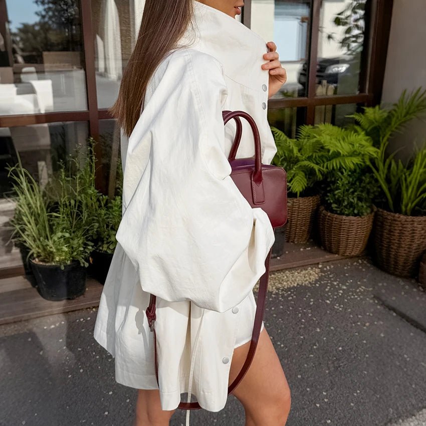 ZEYA - Miriam Contrast Collar Windbreaker Jacket