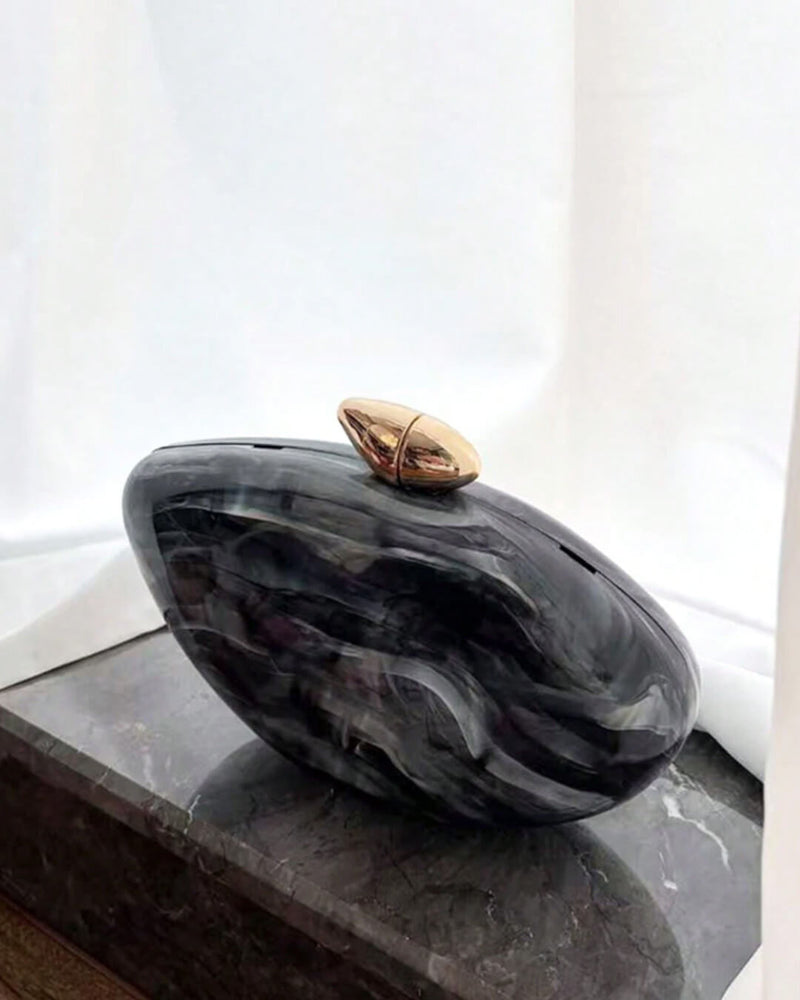 ZEYA - Miriam Shell-Shaped Acrylic Clutch