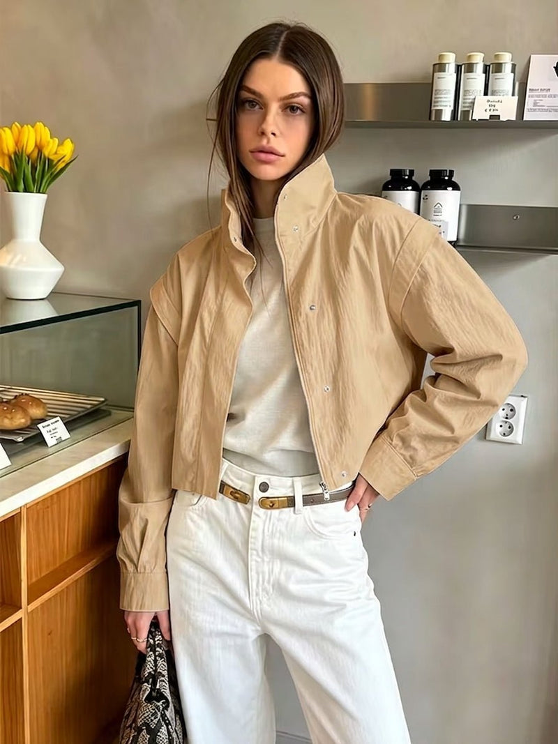 ZEYA - Natalie Cropped Windbreaker Jacket