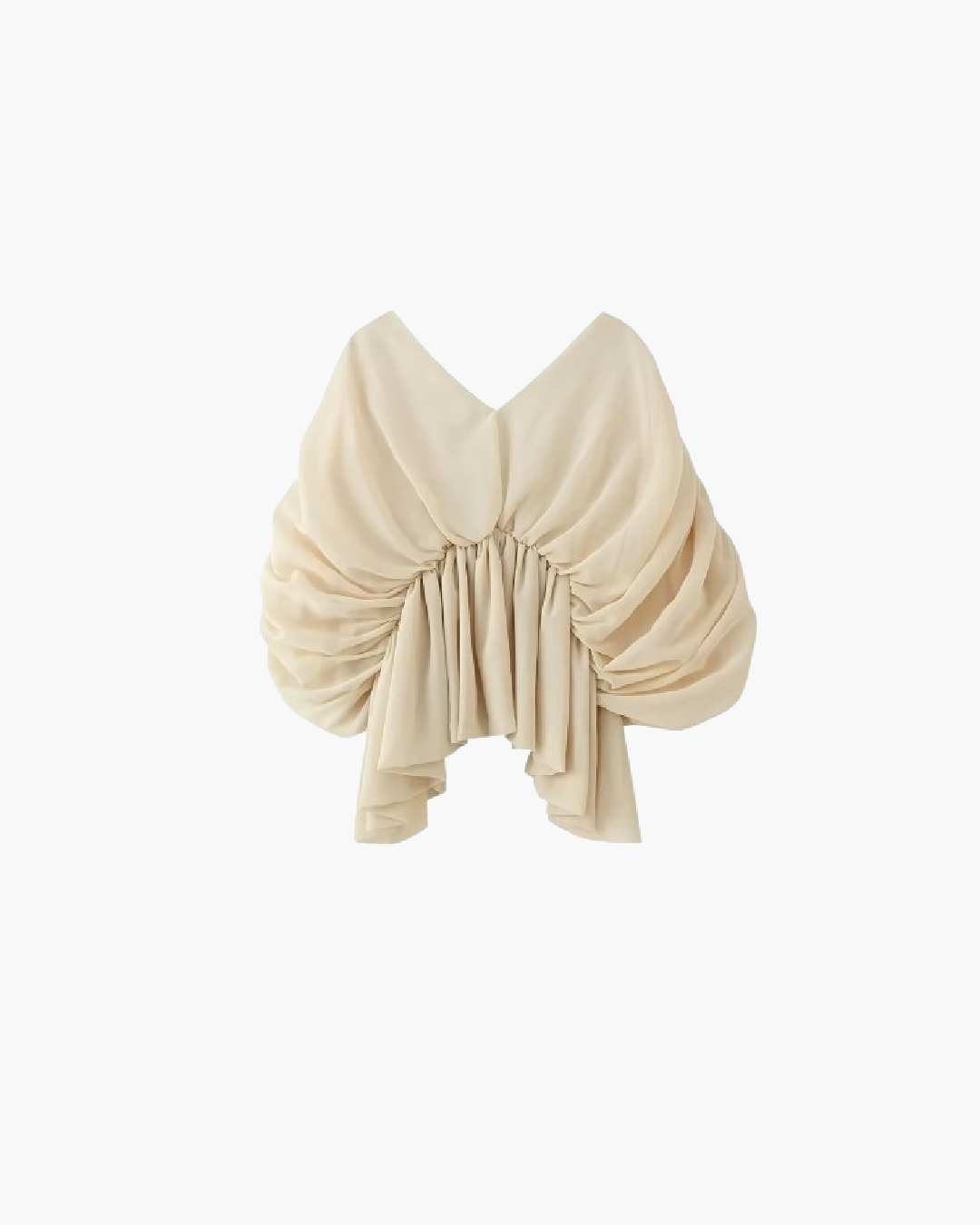 Miriam drapiertes Chiffon‑Top