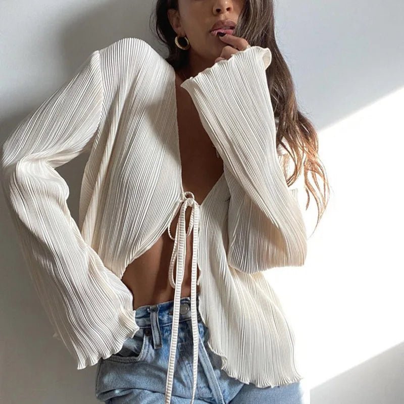 ZEYA - Normani Pleated longsleeve Top
