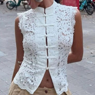 Odette Ärmelloses Spitzentop