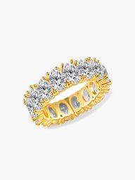Ovalschliff Statement Bandring