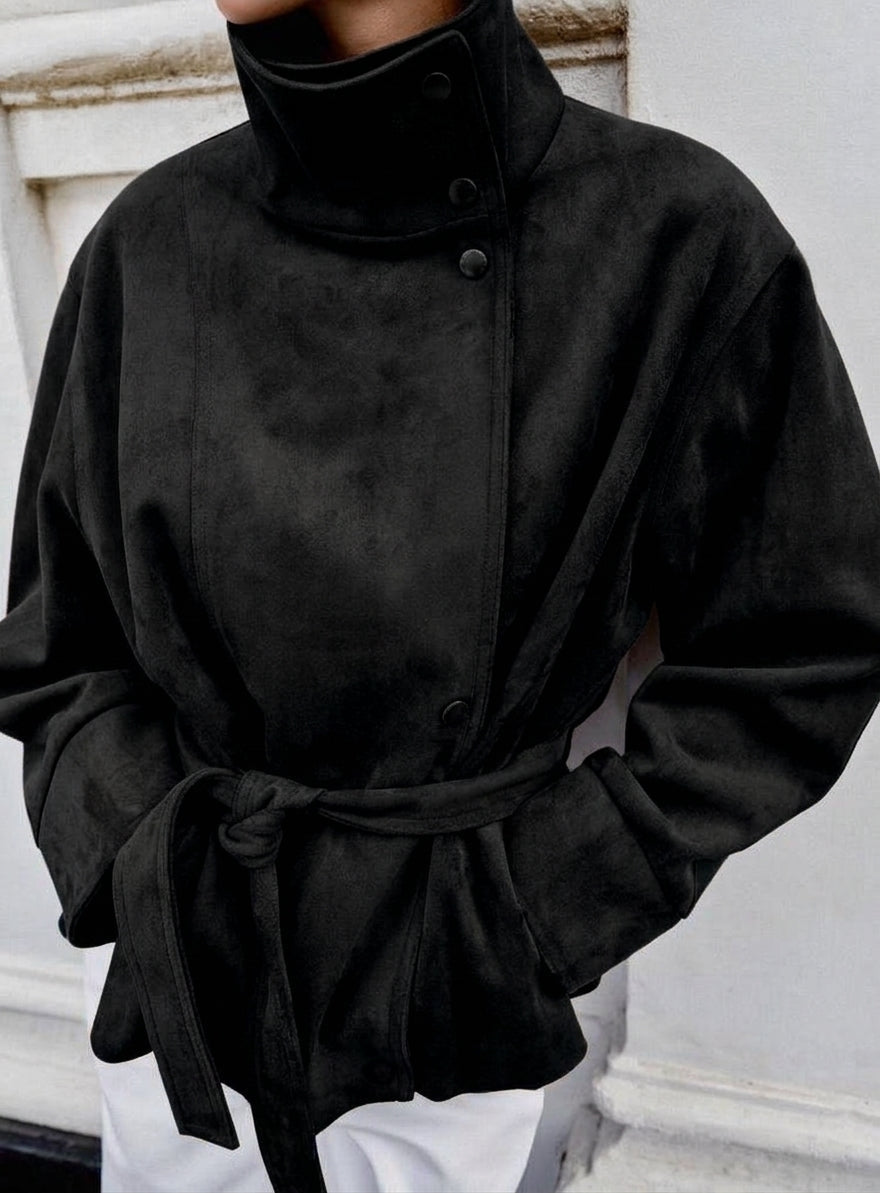 ZEYA - Rebecca Lace-Up Suede Jacket
