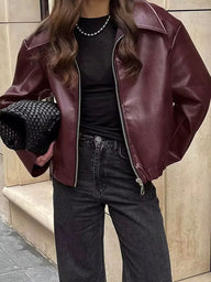 Risa Jacke in Lederoptik