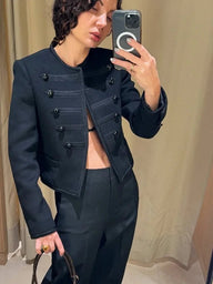 Romy Schwarze Napoleonjacke