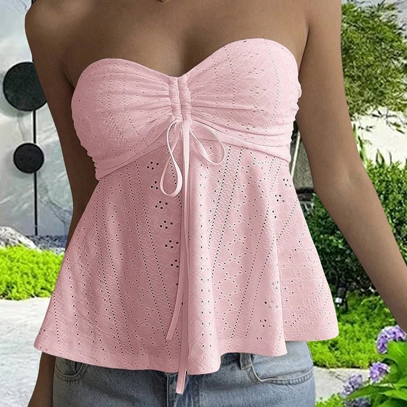 ZEYA - Rosalie Eyelet Bandeau Top