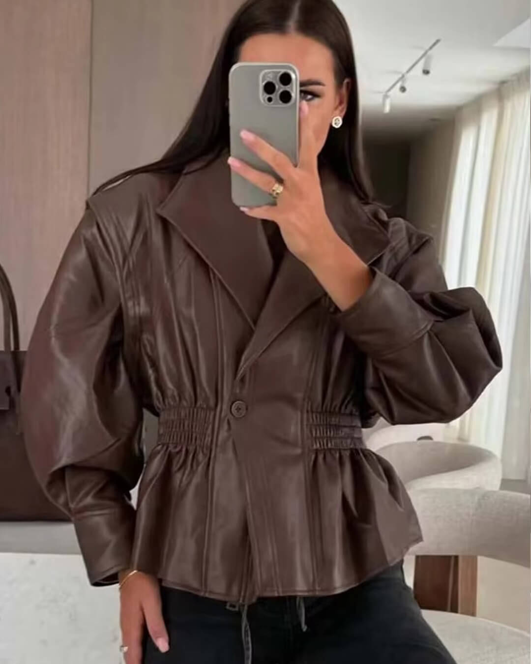 ZEYA - Rosalie Faux Leather Jacket