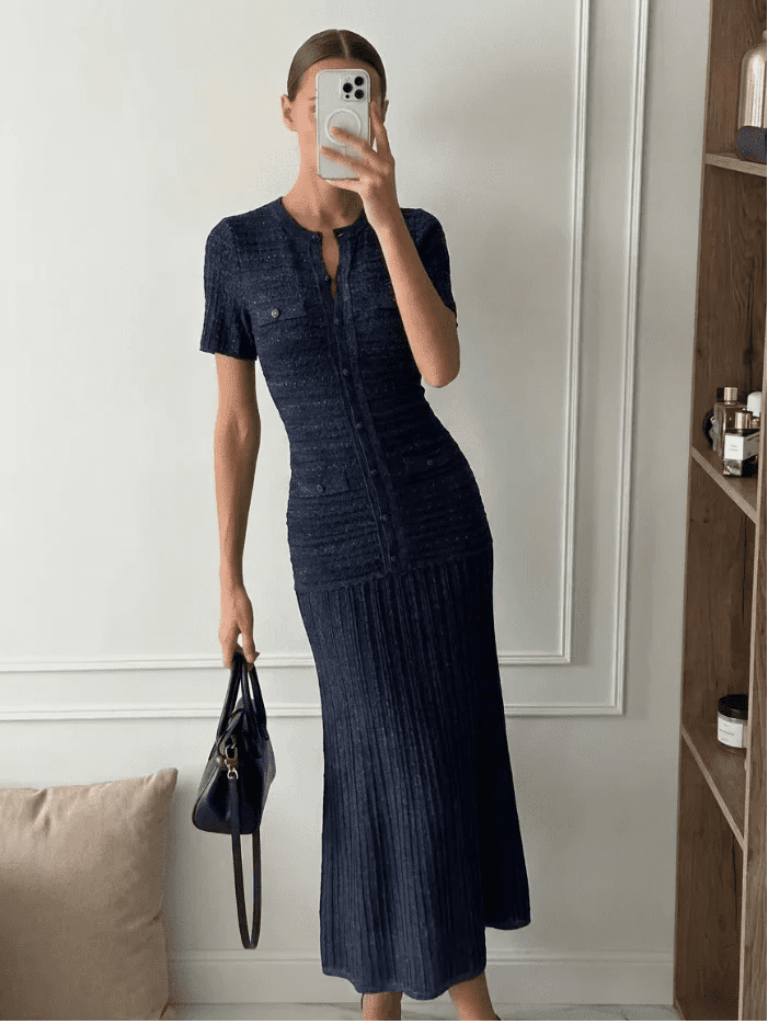 ZEYA - Sadie Sequin Knit Maxi Dress