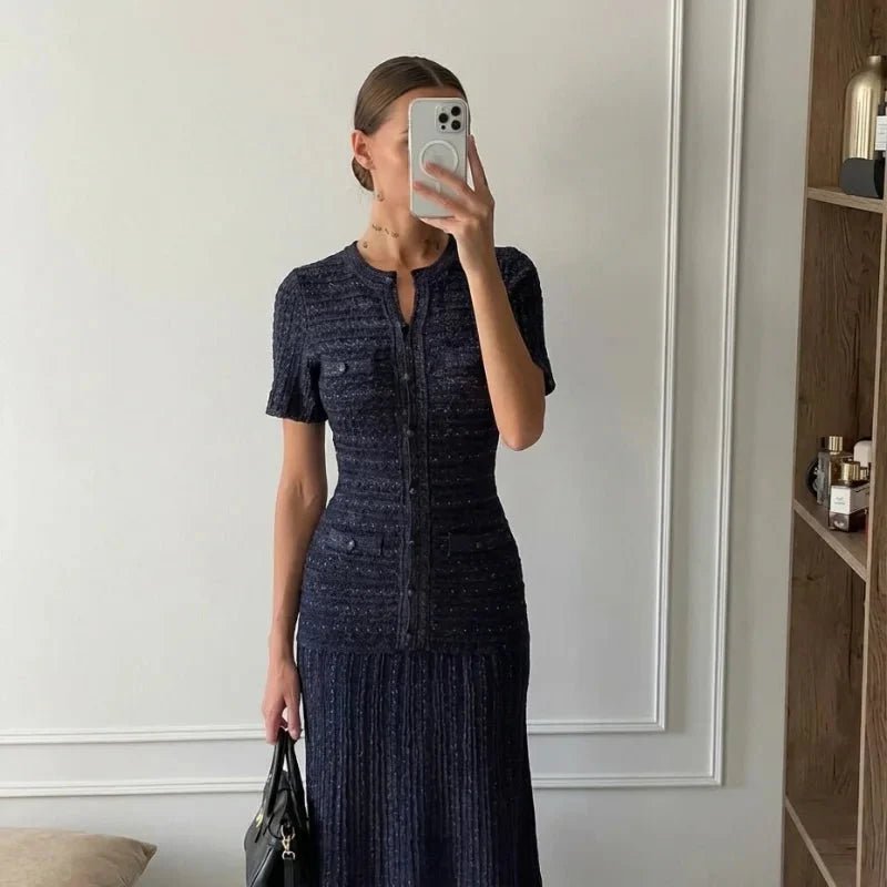 ZEYA - Sadie Sequin Knit Maxi Dress