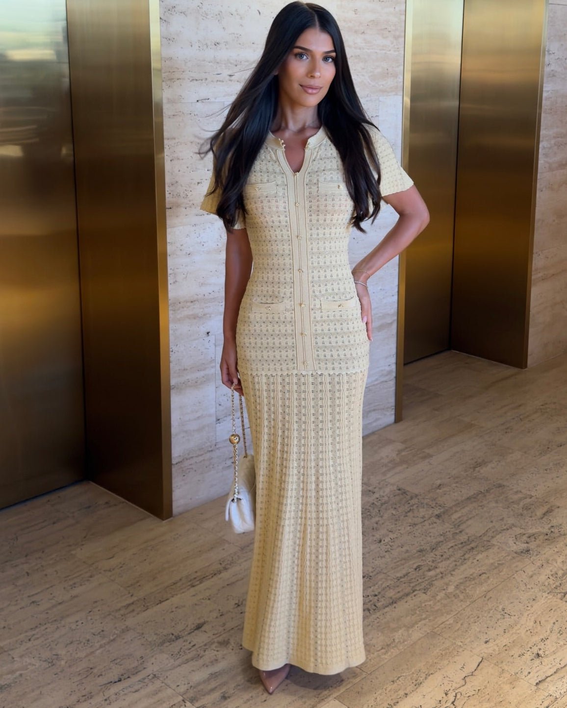 ZEYA - Sadie Sequin Knit Maxi Dress