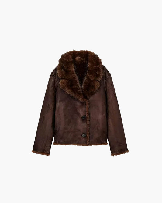ZEYA - Sandra Reversible Faux Fur Leather Jacket
