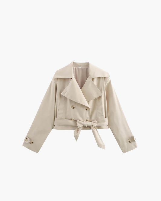 ZEYA - Sara Cropped Trench Coat