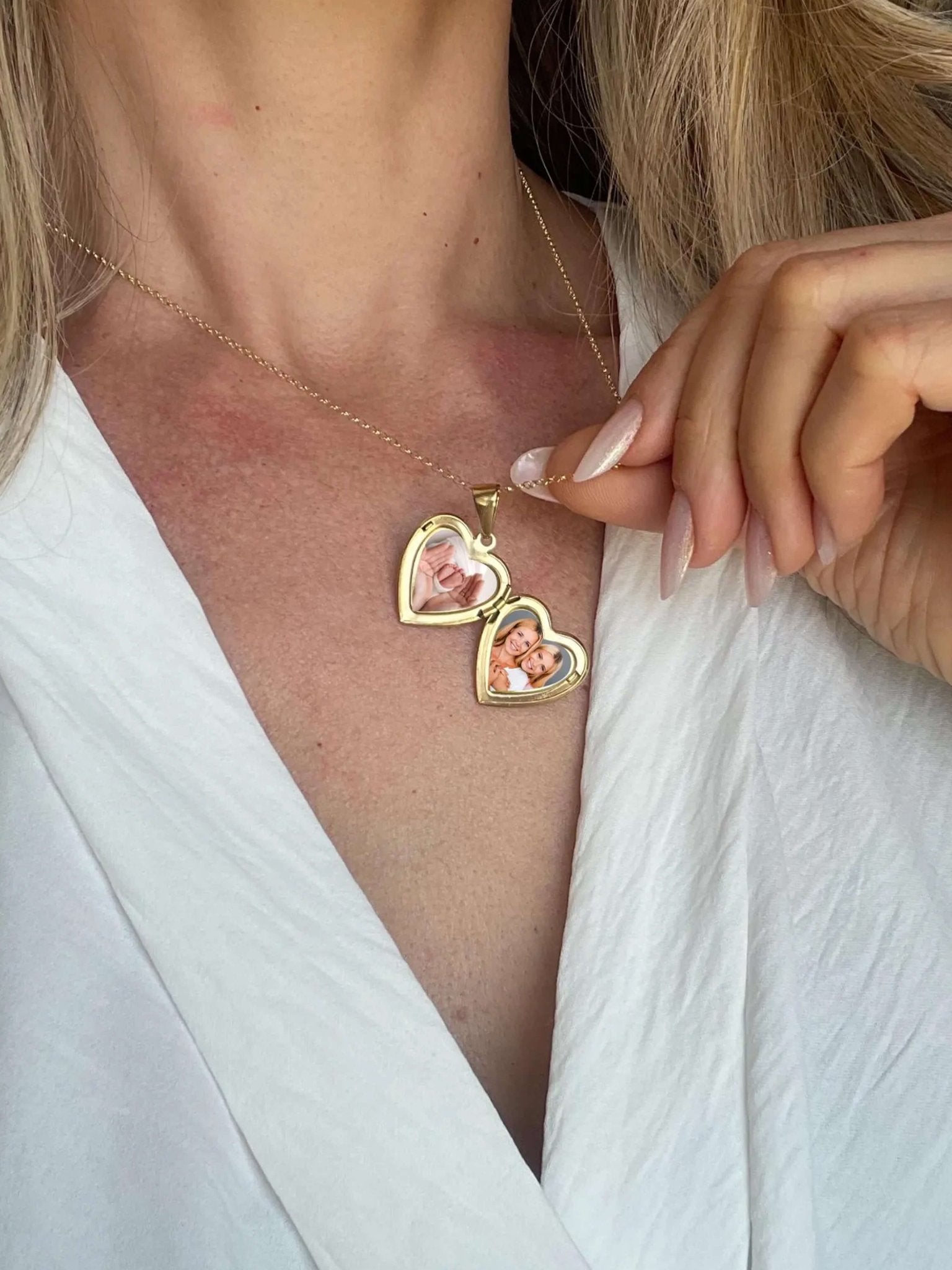 ZEYA - Selene Heart Locket Necklace