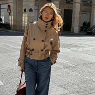 Natalie Cropped Trench Coat