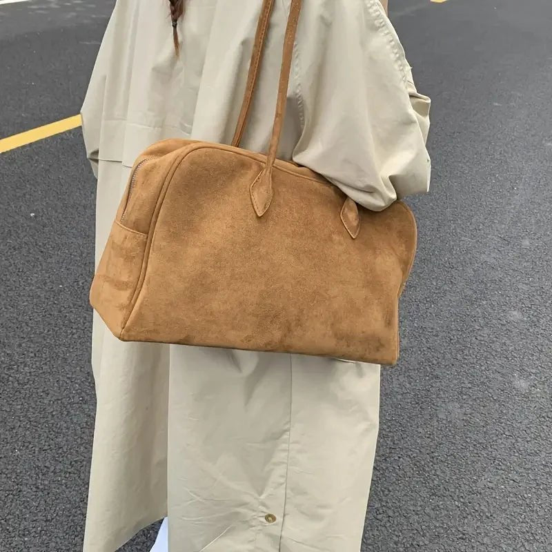 ZEYA - Sofia Vintage Faux Leather Laptop Tote