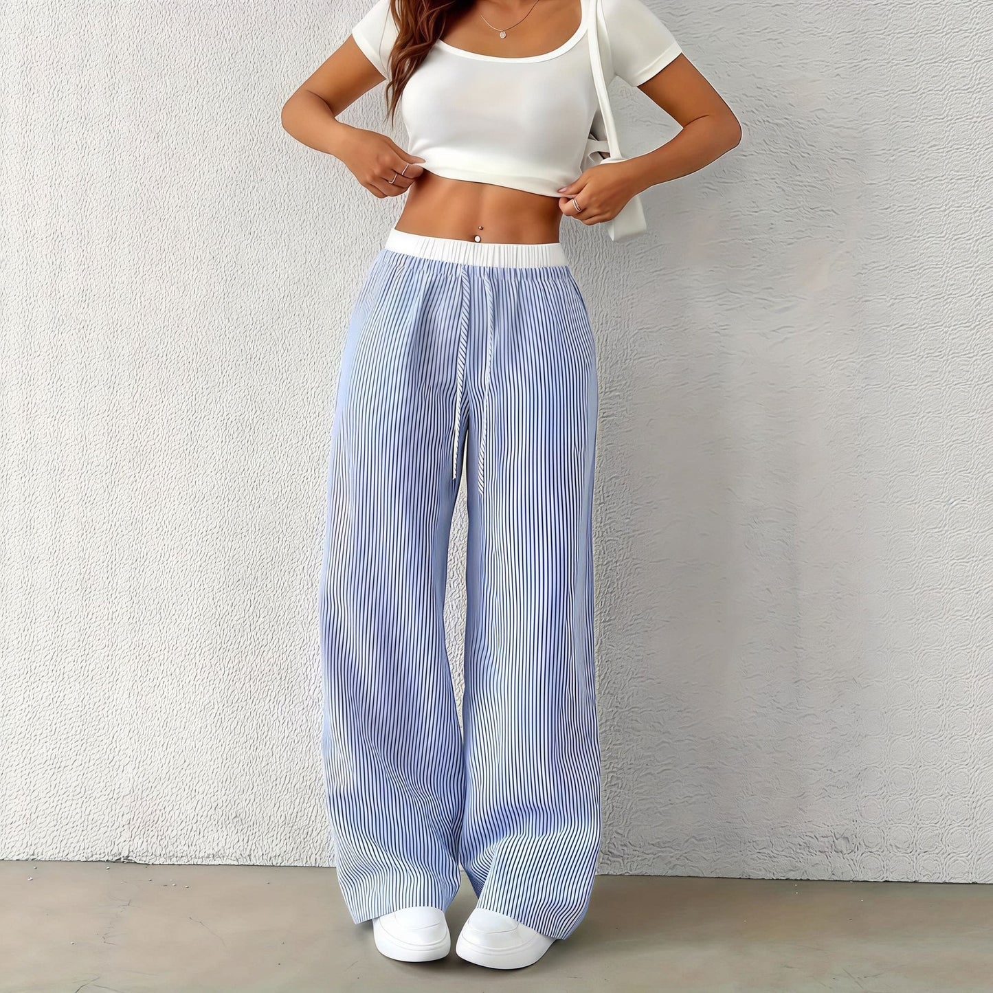 ZEYA - Solara Striped Straight Pants
