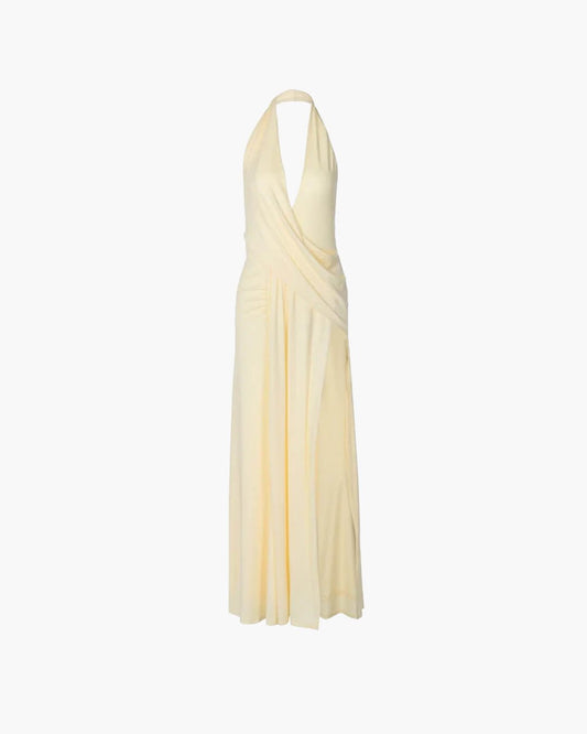 ZEYA - Sophia Deep Neck Maxi Dress
