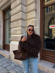 Stella Kunstfell Mantel