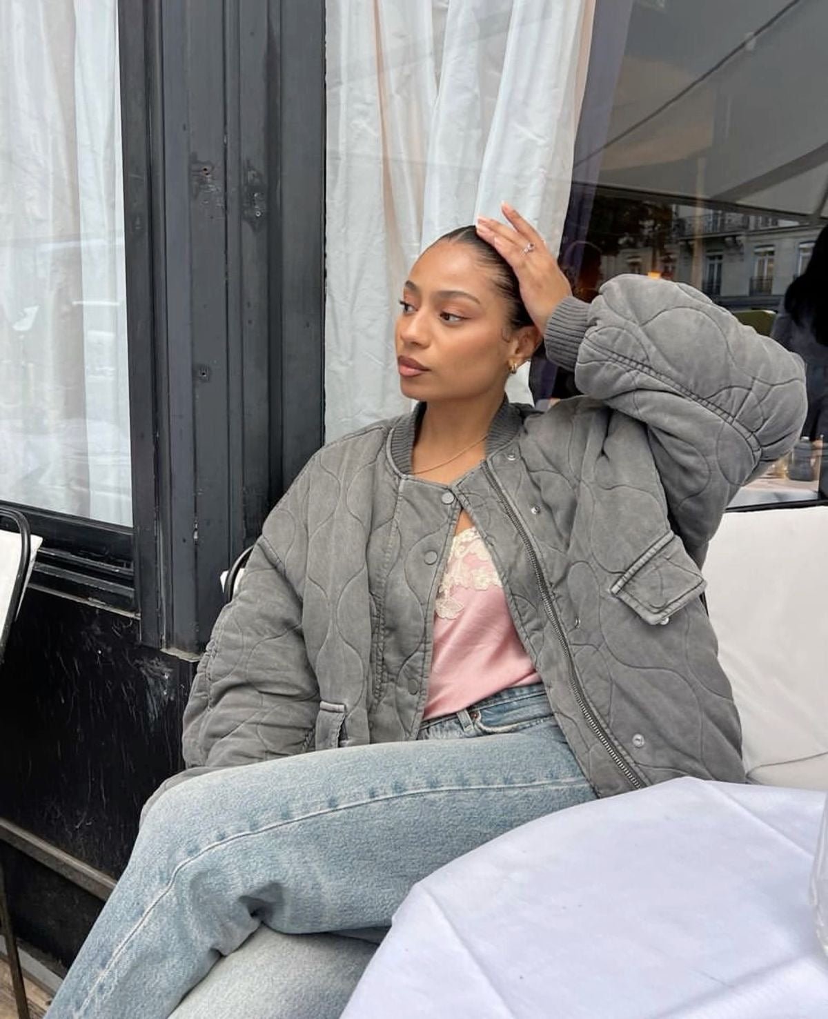 ZEYA - Stella Padded Bomber Jacket