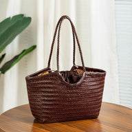 Tatum Handgefertigte Kunstleder Tote Bag