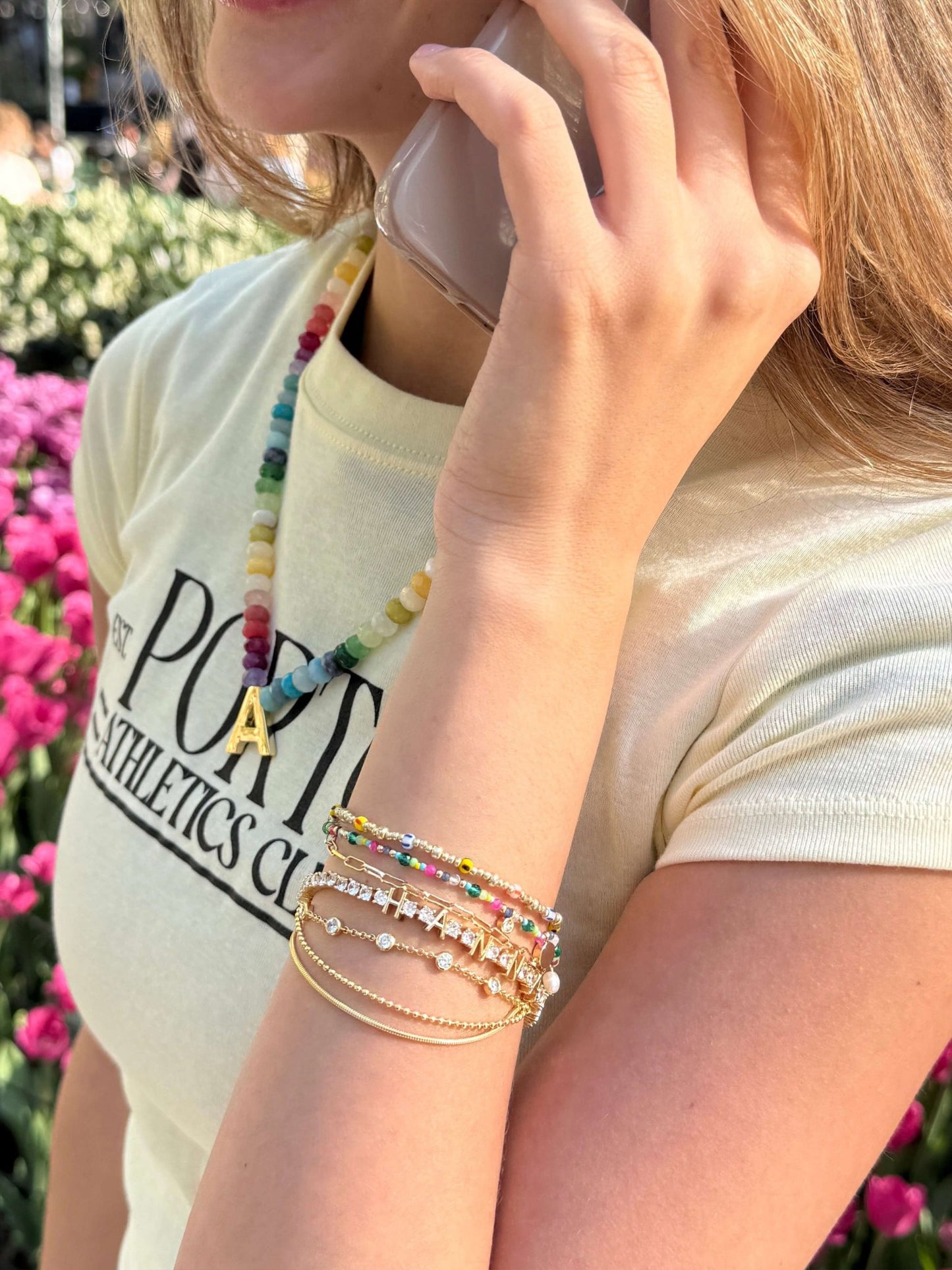 ZEYA - Tennis Bracelet With Letters