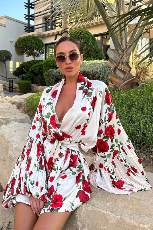 ZEYA - Tessa Floral Lantern Mini Dress