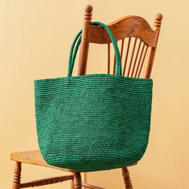 ZEYA - Vivienne Handwoven Rattan Tote