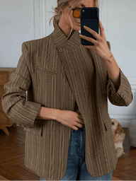 Willow Stehkragen Gestreifter Blazer